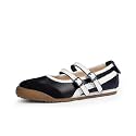 Tigeridea Mary Jane Sneakers Two Strap Rounded Toe Ballet Flats for Women