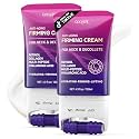 Tighten & Lift Neck & Chest Moisturizer Cream, 4.3 fl oz -2 Pack, Neck Firming Cream with Roller for Crepey Skin Body Care Comfort, Skin Firming Cream Reduces the Look of Fine Lines and Wrinkles