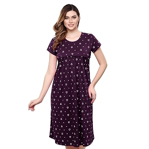 TIGYWIGY Womens Cotton Printed Knee Length Maternity