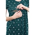 TIGYWIGY Women39s Cotton Printed Knee Length MaternityFeedingNursing