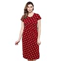 TIGYWIGY Women39s Cotton Printed Knee Length MaternityFeedingNursing
