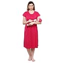 TIGYWIGY Women39s Cotton Printed Knee Length MaternityFeedingNursing