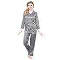 TIGYWIGY Women39s Satin PlainSolid Top and Pyjama