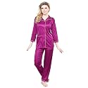 TIGYWIGY Women39s Satin PlainSolid Top and Pyjama