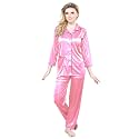 TIGYWIGY Women39s Satin PlainSolid Top and Pyjama