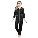 TIGYWIGY Women39s Satin PlainSolid Top and Pyjama