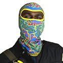 Tiivra 4 Way Stretch Balaclava Collection, Sweat Wicking, Lightweight, Breathable Face Mask, Quick Dry, Free Size for Motorcycling, Running, Cycling, Printed
