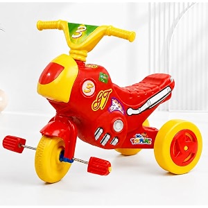 tike tricycle for kid - gt baby tricycles - trikes for boys and girls 18-36 months - weight - upto 18 kg  red  toymine