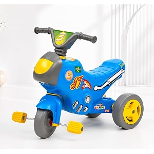 tike tricycle for kid - gt baby tricycles - trikes for boys and girls 18-36 months - weight - upto 18 kg  blue  toymine