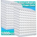 Tikfoam 1000Pcs Double Sided Adhesive Foam Dots for Craft, Card Making