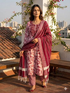 Tikkar Women Kurta Churidar Dupatta Set