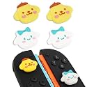 TIKOdirect Thumb Grip Caps Compatible with Switch 2/ Switch 2 Pro Controller, Cute Joystick Cap Grip 4PCS Soft Silicone Protective Button Cover, Blue &amp; Yellow