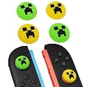 TIKOdirect Thumb Grip Caps for Nintendo Switch 2 / Switch 2 Pro Controller, 4PCS Kawaii Cute Joystick Cap Grip Soft Silicone Joycon Button Cover Switch 2 Accessories, Green