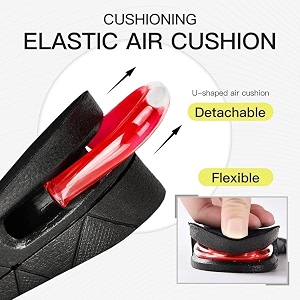 4 layers 9 cm 35 inch height increasing shoes insoles - for men and women - 1 pair  height increasing insoles