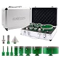 Tile Hole Cutter Set - KURSTOL Diamond Core Drill Bits Hole Saw Kit 11pcs