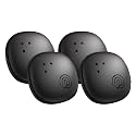 Life360 Tile Sticker Bundle - Small Bluetooth Tracker, Remote Finder and Item Locator for Bikes, Glasses and More. Both iOS and Android Compatible. Phone Finder. 4-Pack (Black)