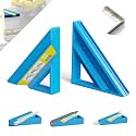 Tile Trim Square, Tile Edge Trim Cutting Tool for Wet and Chop Saw (Blue)