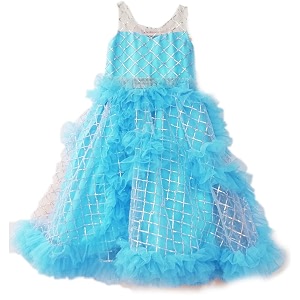 TILISM Girls Soft Net Fit and Flare