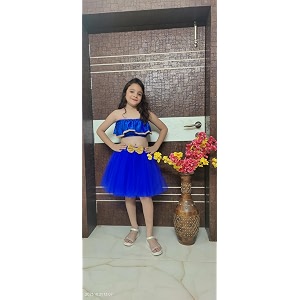 tilism new born baby tutu crop top skirt dress with hairband