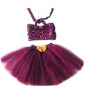 TILISM New Born Baby Tutu Crop Top Skirt Dress with Hairband