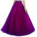 TILISM Women39s and Girls Solid Satin Long
