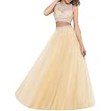 TILISM Women39s and Girls Solid Satin Long