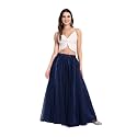 TILISM Women39s and Girls Solid Satin Long