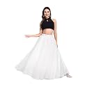 TILISM Women39s and Girls Solid Satin Long