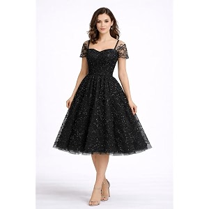 TILISM Womens Sparkle Romance Dress