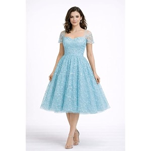 TILISM Womens Sparkle Romance Dress