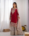 TILKI Embroidered Kurta Salwar Dupatta Set