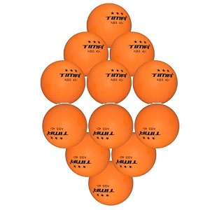 tima training 3 star table tennis balls 12 24 or 36 pack - 40mm regulation bulk ping pong balls for competition and recreational play indoor and outdoor compatible 24-pack orange