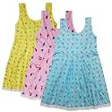 Kids Cotton Dress Slip Knee Length Casual