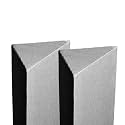 Timber Acoustics® Tri Bass Traps | Absorption for Balanced &amp; Clear Audio | Acoustic Room Treatment | Rockwool | NRC = 0.90 [SET OF 2] (Grey, 1'x4'x9")