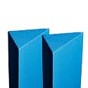 Timber Acoustics® Tri Bass Traps | Absorption for Balanced &amp; Clear Audio | Acoustic Room Treatment | Rockwool | NRC = 0.90 [SET OF 2] (Blue, 1'x4'x9")