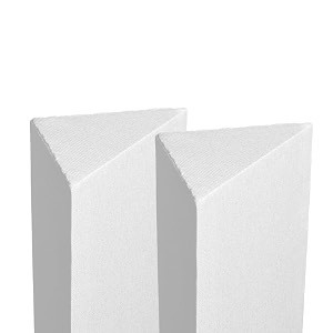 timber acoustics tri bass traps  absorption for balanced amp clear audio  acoustic room treatment  rockwool  nrc  090 set of 2 white 239x439x1834