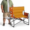 Timber Ridge XXL Director’s Chair – Heavy Duty Folding Camping Chair for Adults, 500lb Capacity, Extra Wide Padded Seat for Camping, Sports, Lawn, Courtyard, and Outdoor Use, Orange