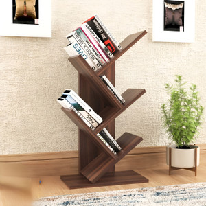 timbworld engineered wood tree shape book shelf suitable for small books engineered wood open book shelf