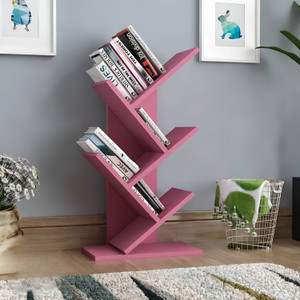 timbworld engineered wood tree shape book shelf suitable for small books engineered wood open book shelf