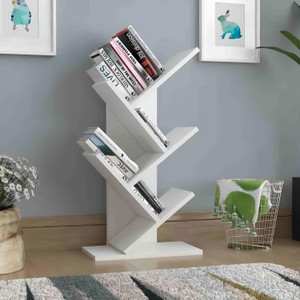 timbworld engineered wood tree shape book shelf suitable for small books engineered wood open book shelf