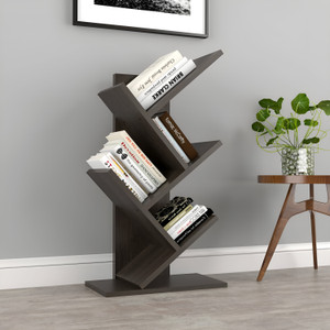 timbworld engineered wood tree shape book shelf suitable for small books engineered wood open book shelf