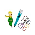 2nd Generation 3D Pen with Charger, Stand &amp; LCD Display for Kids &amp; Adults + 10 Colors of 5 Mtrs Each Filament Pack | Free 3 Colors of 3m Each Filament - Blue (3D Pen + Filament)