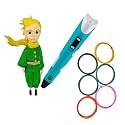 2nd Generation 3D Pen with Charger, Stand &amp; LCD Display for Kids &amp; Adults + 6 Colors of 5 Mtrs Each Filament Pack | Free 3 Colors of 3m Each Filament - Blue (3D Pen + Filament)