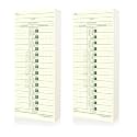 Time Cards Weekly Time Cards for Employees 3-1/2" x 9" Manila Green Print 1-Sided Compatible with Most Time Clocks Standard Employee Timesheets 100-Count