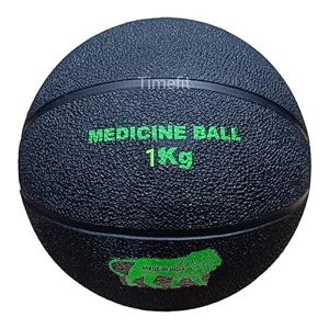medicine ball with high grip rubber medicine ball unisex strength for workout  non-slip grip for cross training exercise strong core better balance - black 1 kg
