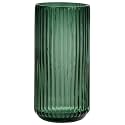 TIMEFOTO Flower Vase 7.5 inch Green Thickened Glass Vase for Bookshelf,Dinner Table,Indoor Office Desktop,Meeting Room,Bathroom,Countertop,Home Christmas Day Decoration