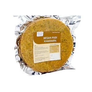 timeless food besan khakhra  chana khakhara  super soft rajasthani healthy snacks - 800 gm