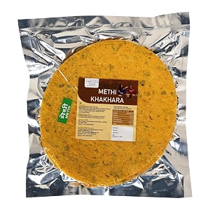 timeless food methi khakhra 800g  fenugreek special khakhra  gujarati healthy snack  vacuum pack