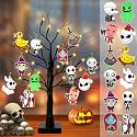 [Timer] Halloween Decorations Indoor 24In Black Halloween Tree with Lights