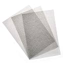TIMESETL 3pcs Stainless Steel Woven Wire 20 Mesh - 12"x8"(30x21cm) Metal Mesh Sheet 1mm Hole Great for Air Ventilation - A4